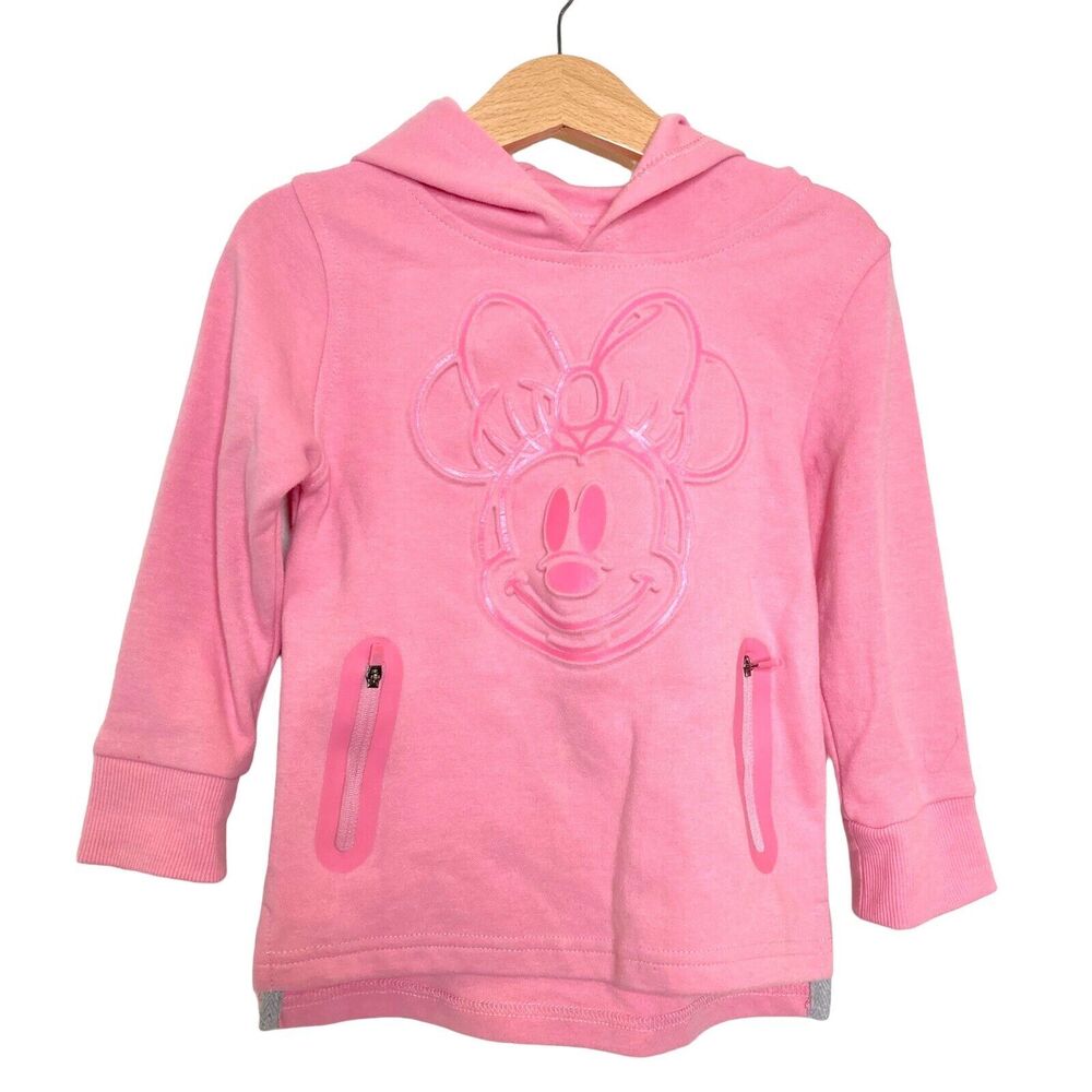 Disney Store Girls Minnie Mouse Hoodie Sweatshirt Jacket Size 2T
